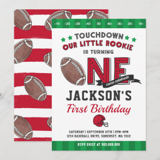 Fußball-Geburtstags-Einladungs-Fußball-1. Einladung