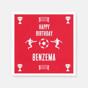 Fußball Geburtstagsbanner Serviette