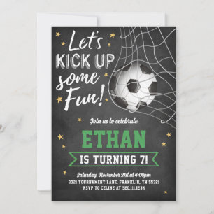 Fußball-Geburtstagsfeier-Einladung Einladung