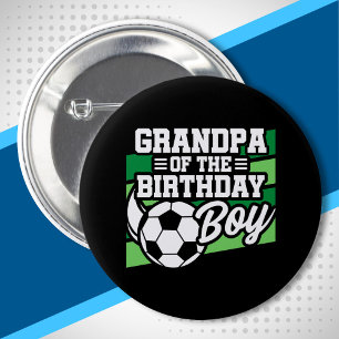 Fußball Geburtstagsgrandpa - Boys Soccer Geburtsta Button