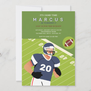 Fußball-Geburtstagspartei Einladung