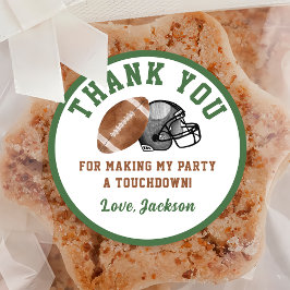 Fußball Geburtstagsparty Classic Round Sticker