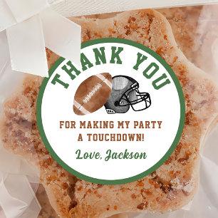 Fußball Geburtstagsparty Classic Round Sticker