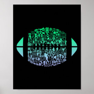 Fußball Gegerät für Fußball Spieler Fanboys Jugend Poster
