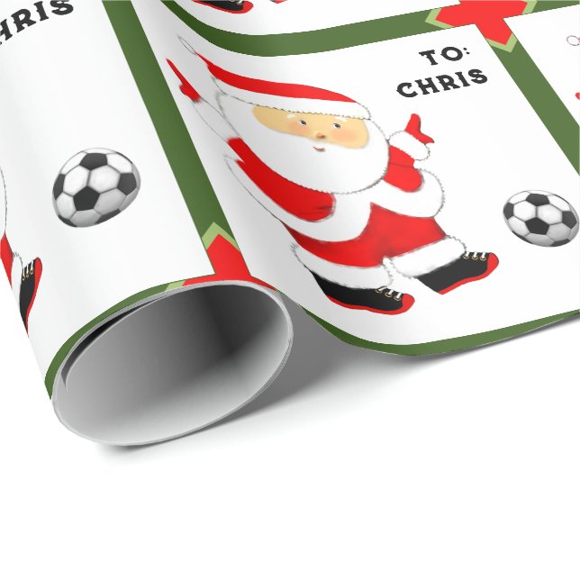 Fußball Geschenkpapier (Rolleneckpunkt)