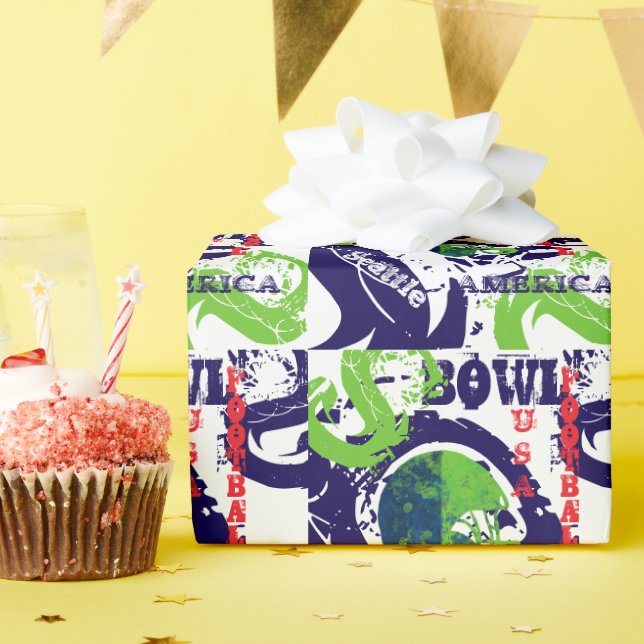 FUSSBALL GESCHENKPAPIER (Geburtstagsparty)