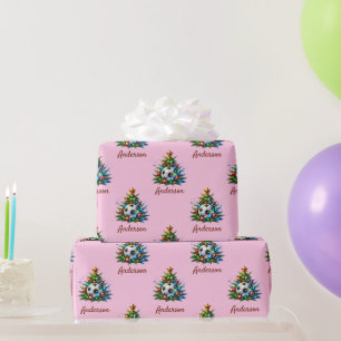 Fußball-Geschenkpapier Weihnachten Benutzerdefinie Geschenkpapier