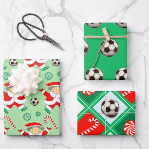 Fußball-Geschenkverpackungspapier für Mädchen Geschenkpapier Set