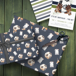 Fußball-Geschenkwrake Geschenkpapier