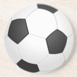 Fußball Getränkeuntersetzer<br><div class="desc">Ein Bild eines Fußballballs.</div>