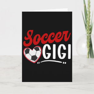 Fußball Gigi Herz Oma Gigi eines Fußballspielers Karte