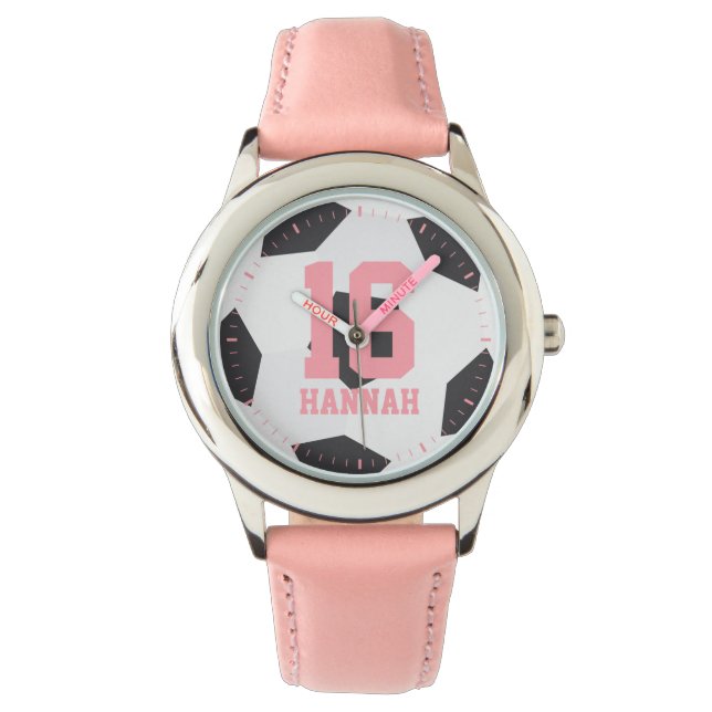 Fußball-Girl Armbanduhr (Vorderseite)