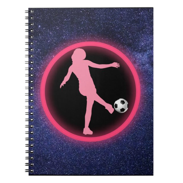 Fußball-Girls-Galaxie Notizblock (Vorderseite)