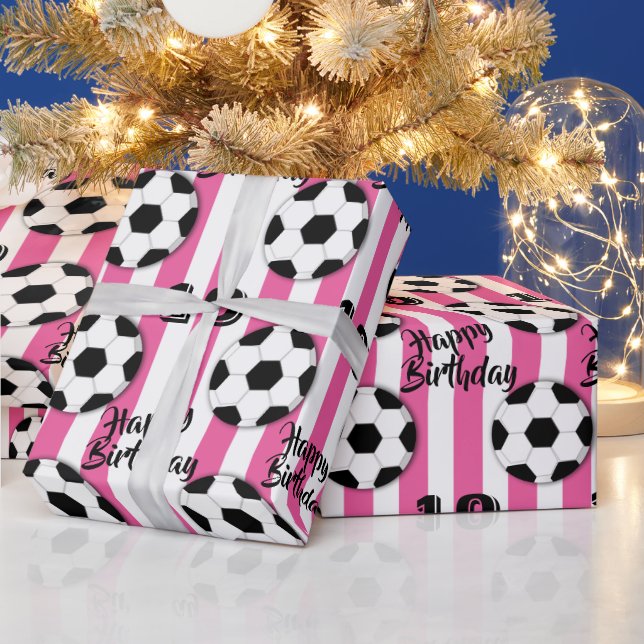 Fußball-Girls | JUGENDALTER Geschenkpapier (Feiertage)