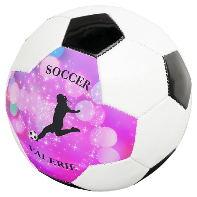 Fußball-Girls-Plum Sparkle-Farbblase Fußball (Dreiviertel)