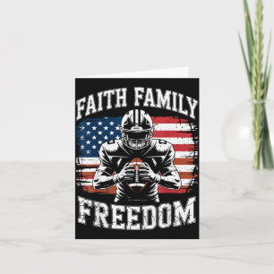 Fußball Glaube Familie Dom Patriotisch Christlich Karte