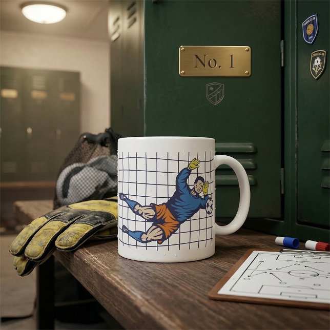 Fußball Goalie Kaffeetasse (Von Creator hochgeladen)