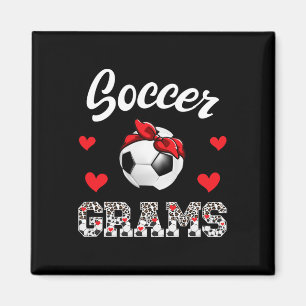 Fußball Grams Leopard Oma Grams von einem Fußball Magnet