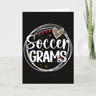 Fußball-Grams Oma-Grams eines Fußballspielers Gram Karte