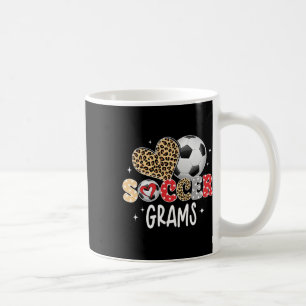 Fußball-Grams süßer Leopard-Herz Fußballspieler Li Kaffeetasse