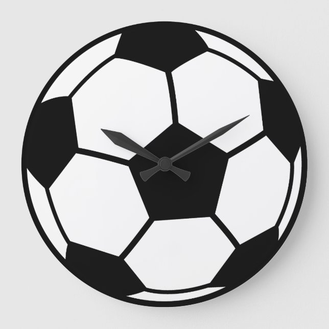 Fußball Große Wanduhr (Vorderseite)