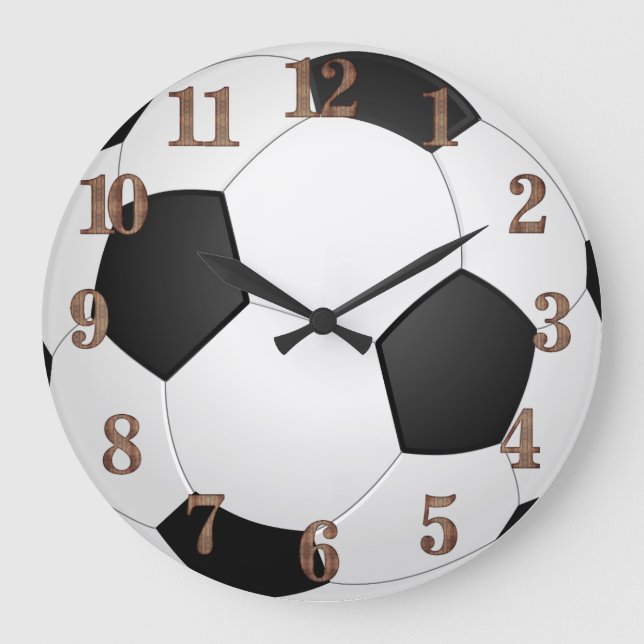 Fußball Große Wanduhr (Vorderseite)