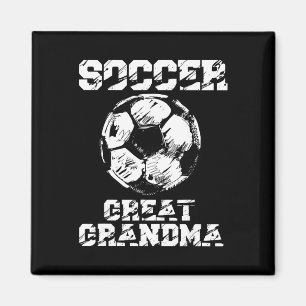 Fußball Großmutter Lustiger Fußballspieler Oma  Magnet