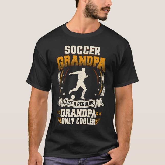 Fußball-Großvater-regelmäßiger Großvater nur T-Shirt (Vorderseite)