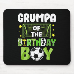 Fußball Grumpa Geburtstagsjunge Party Fußball Fami Mousepad