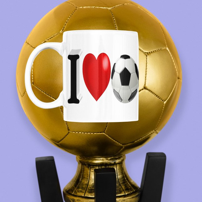 Fußball-halber Text Jumbo-Tasse (Von Creator hochgeladen)