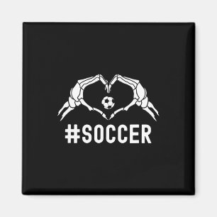 Fußball Halloween Skeleton Herzsport Prix Magnet