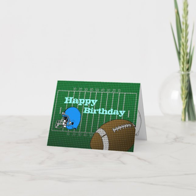Fußball Happy Birthday Card Karte (Vorderseite)