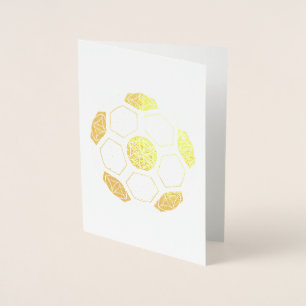 Fußball-heilige Geometrie Folienkarte