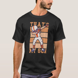 Fußball-Helm, das ist mein Sohn-Dabbing Fußball-Eq T-Shirt