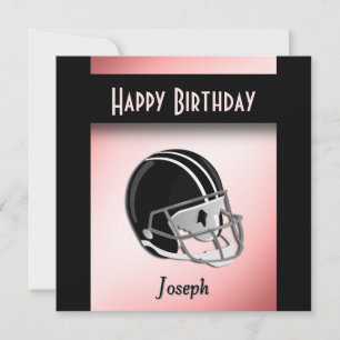 Fußball Helmet Geburtstagsparty Einladung