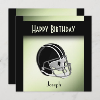 Fußball Helmet Geburtstagsparty Einladung