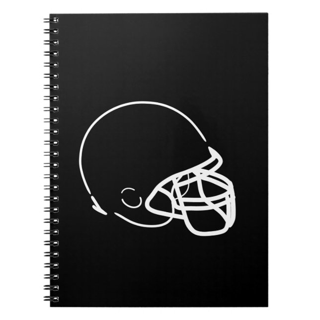 Fußball Helmet Notizblock (Vorderseite)