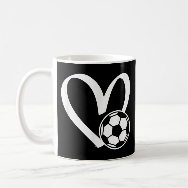 Fußball-Herz Kaffeetasse (Links)