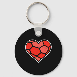 Fußball Herz Liebe Sport Valentinstag Männer Fraue Schlüsselanhänger