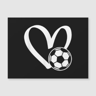 Fußball-Herz Magnetkarte