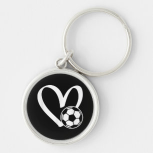 Fußball-Herz Schlüsselanhänger
