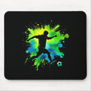 Fußball Herz Skelett Hand Halloween Kostüm Männer Mousepad