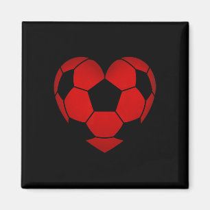 Fußball Herz Valentinstag Für Jungen Mädchen Kinde Magnet