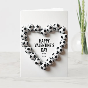Fußball-Herz Valentinstagskarte Karte