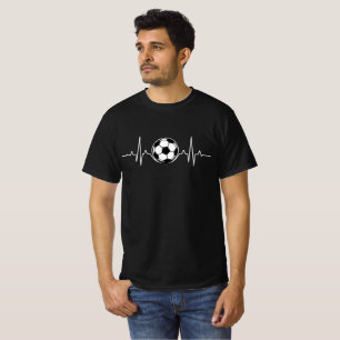 Fußball Herzschlag EKG Puls T-Shirt