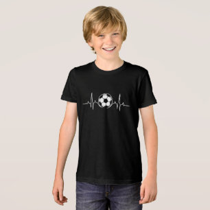 Fußball Herzschlag EKG Puls Tri-Blend Shirt