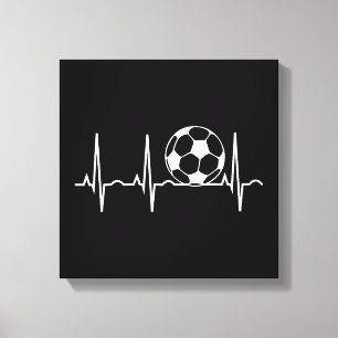 Fußball Herzschlag - Fußball Herzschlag Leinwanddruck