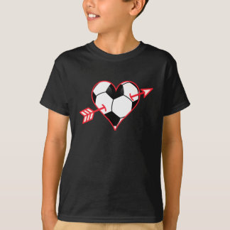 Fußball - Herzttag für Jungen und Mädchen T-Shirt