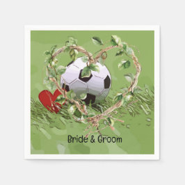 Fußball Hochzeit Thema Serviette