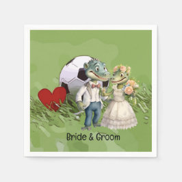 Fußball Hochzeit Thema Serviette